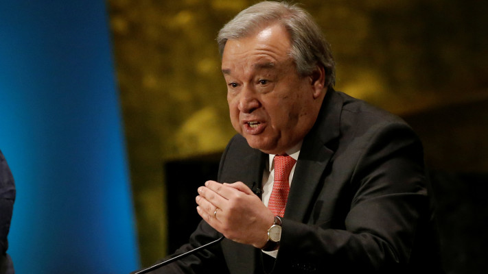 החות'ים בגל מתקפות נגד ארגונו. אנטוניו גוטיירס