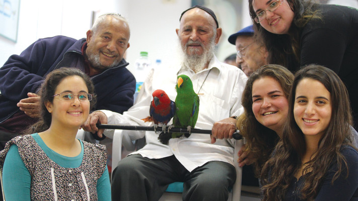 מתנדבות שירות לאומי במרכז לקשיש