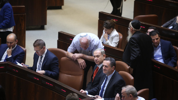 ההצבעה הטרומית בכנסת על חוק ההסדרה (צילום: מרק ישראל סלם)