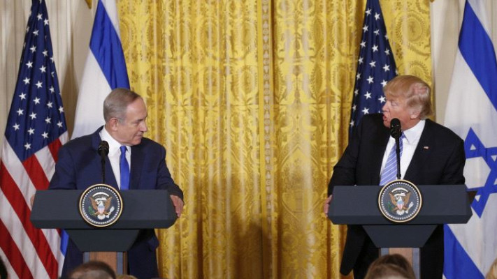 נשיא ארה''ב דונלד טראמפ ובנימין נתניהו בוושינגטון 
