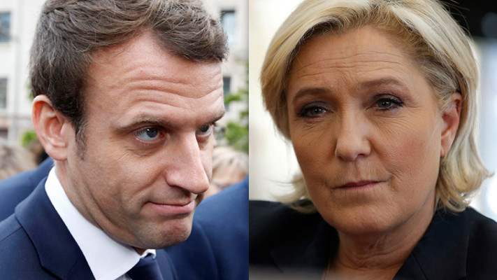 מארין לה פן, עמנואל מקרון
