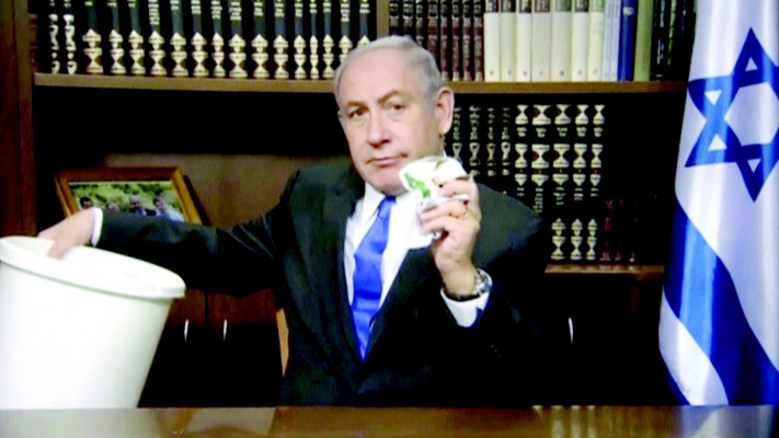 בנימין נתניהו משליך לפח את אמנת חמאס