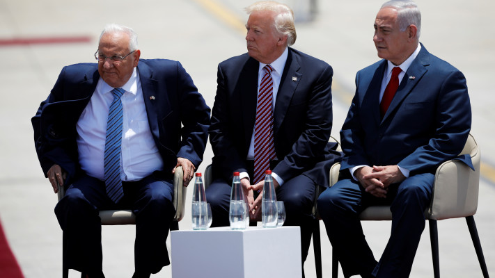 דונלד טראמפ, בנימין נתניהו ורובי ריבלין