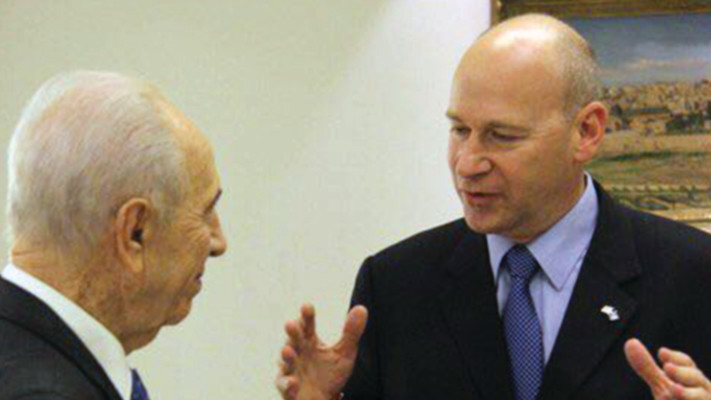 שמעון פרס ז''ל ונדב תמיר, מנכל JSTREET ישראל