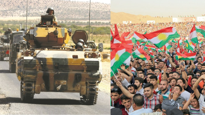 הכורדים חוגגים, טורקיה ועיראק מתאמנות