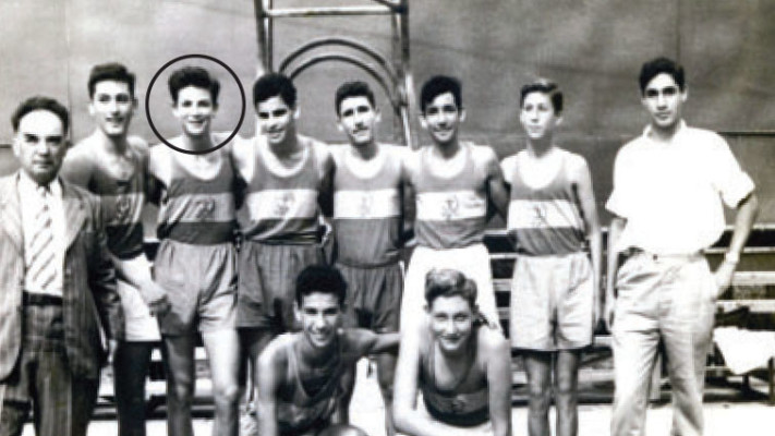 אריק איינשטיין עם חבריו להפועל תל אביב