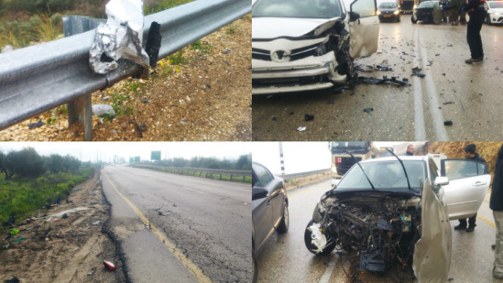 תאונות דרכים וכבישים משובשים בשומרון