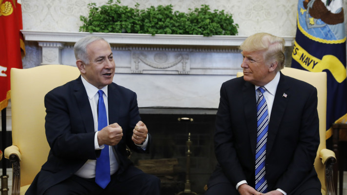 דונלד טראמפ ובנימין נתניהו בבית הלבן (צילום: רויטרס)