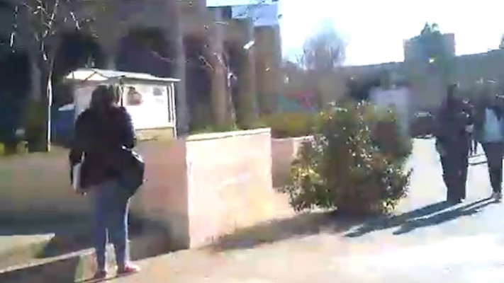 המסתערבים באוניברסיטת ביר זית שצפונית לרמאללה