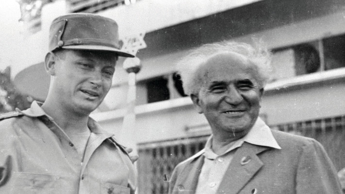 דוד בן גוריון, יגאל אלון