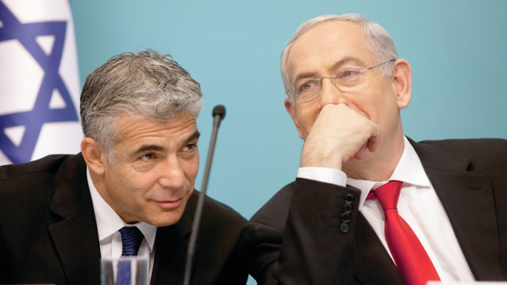 יאיר לפיד ובנימין נתניהו