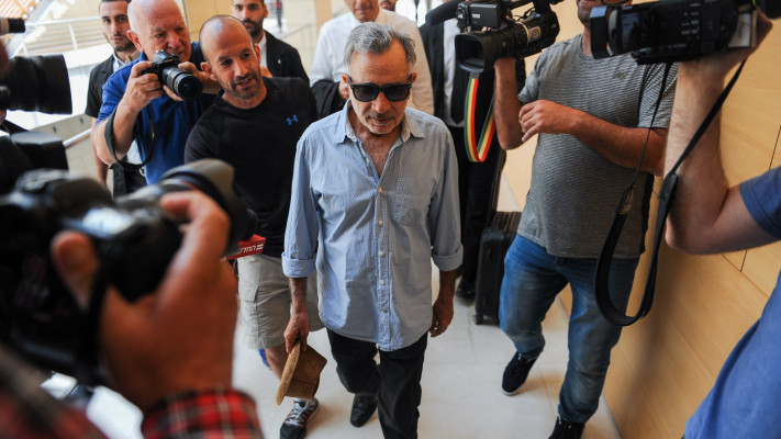 משה איבגי בתחילת משפטו (צילום: מאיר וקנין,פלאש 90)