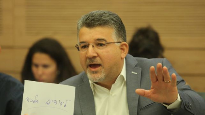 ח''כ ג'בארין בדיון בכנסת 