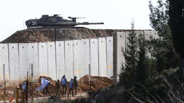 כוח יוניפי''ל בגבול ישראל לבנון (צילום: AFP)