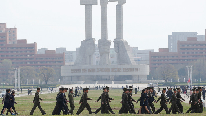 חיילים בצפון קוריאה (צילום: רויטרס)