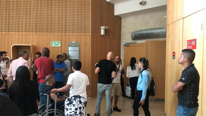 בית משפט השלום בבאר שבע. למצולמים אין קשר לכתבה (צילום: יאסר עוקבי)