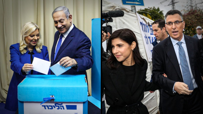 גדעון סער, בנימין נתניהו (צילום: יונתן זינדל, פלאש 90,דוברות הליכוד)