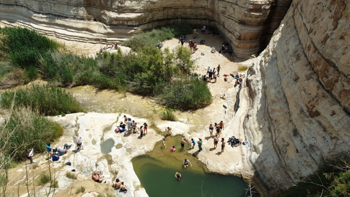 מטיילים בעין עקב