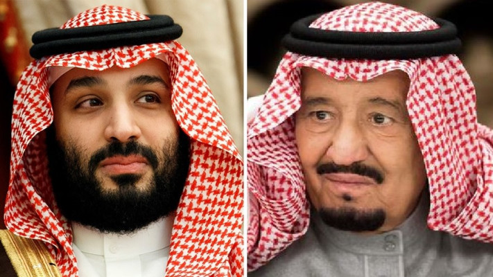 מלך סעודיה סלמאן ובנו מוחמד בן סלמאן