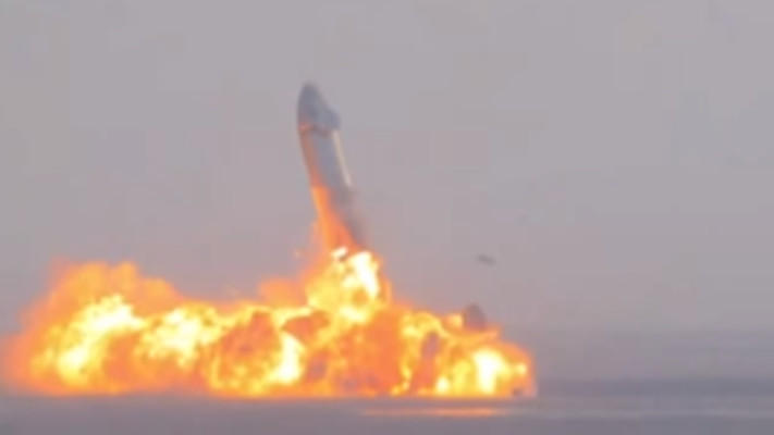 פיצוץ החללית של חברת SpaceX 