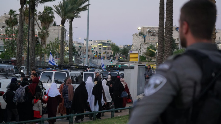 המשטרה נערכת ברמדאן (צילום: דוברות המשטרה)