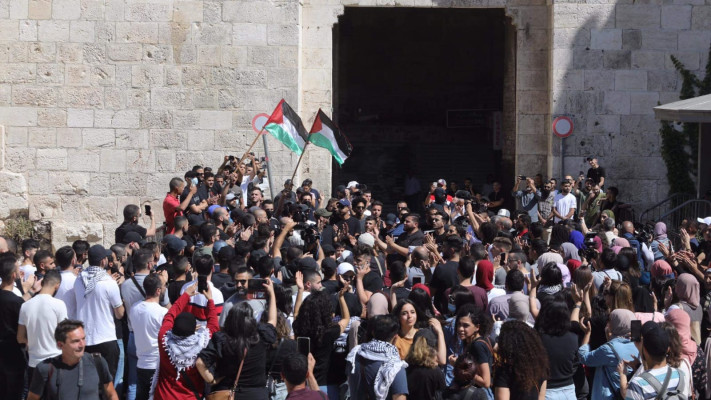 הפגנות בשער שכם במזרח ירושלים