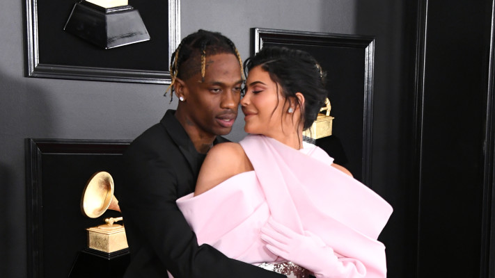 קיילי ג'נר, טרוויס סקוט (צילום:  Jon Kopaloff/getty images)