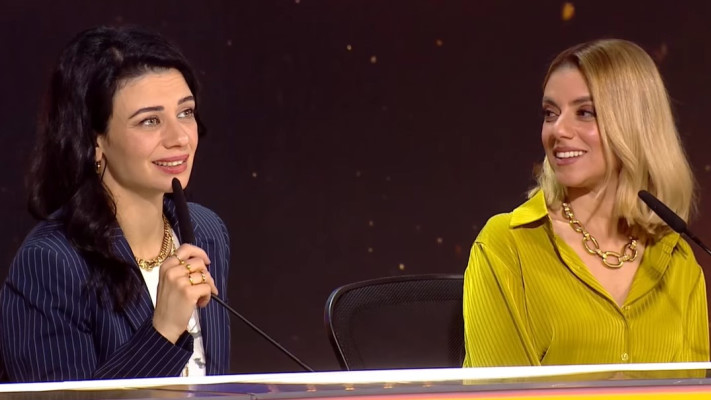 נינט טייב ושירי מימון (צילום: צילום מסך ערוץ 12)