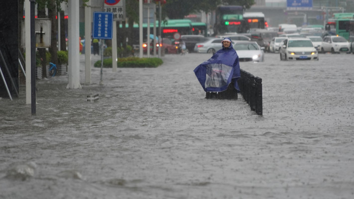 הצפות (צילום: cnsphoto via REUTERS)