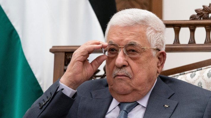 נשיא הרשות הפלסטינית, מחמוד עבאס (צילום: Alex Brandon/Pool via REUTERS)