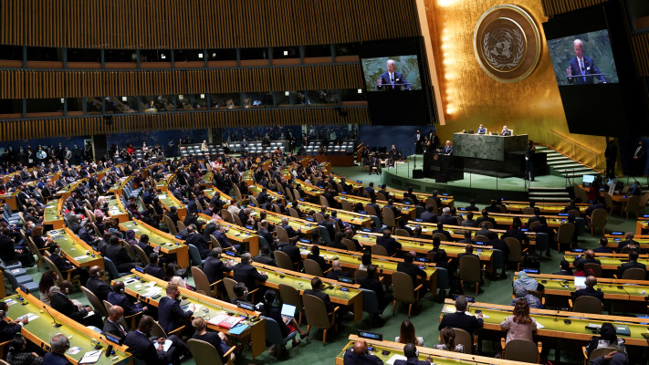 האסיפה הכללית של האו''ם (צילום: REUTERS/Kevin Lamarque)