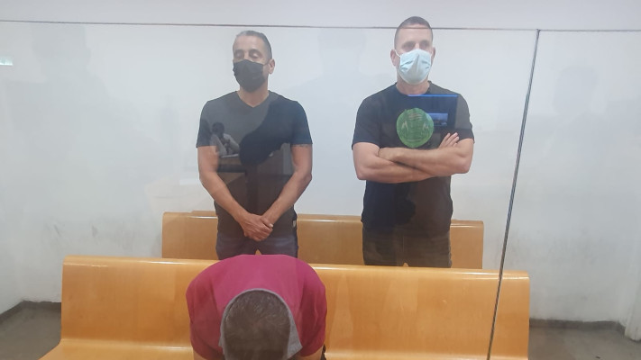 החשוד ברצח ליטל יעל מלניק בבית המשפט (צילום: שלומי גבאי, וואלה!)