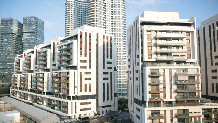 בנייני מגורים בתל אביב (צילום: מרים אלסטר, פלאש 90)
