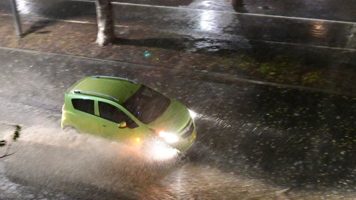 גשם בתל אביב