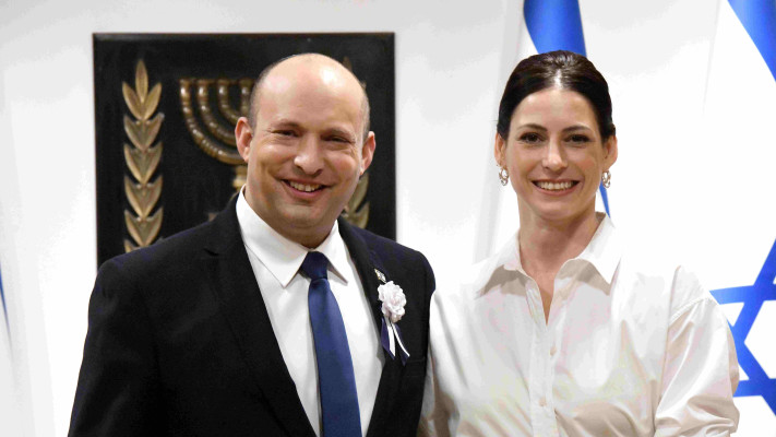 נפתלי וגילת בנט (צילום: ראובן קסטרו, וואלה!)