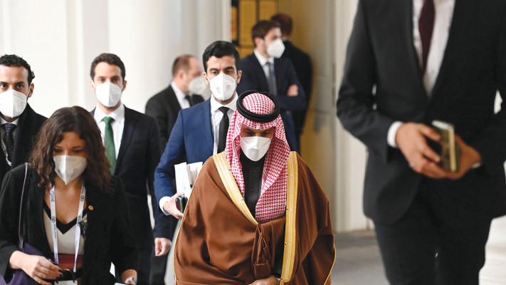 שר החוץ של סעודיה, פייסל בן פרחאן, בוועידת הביטחון במינכן