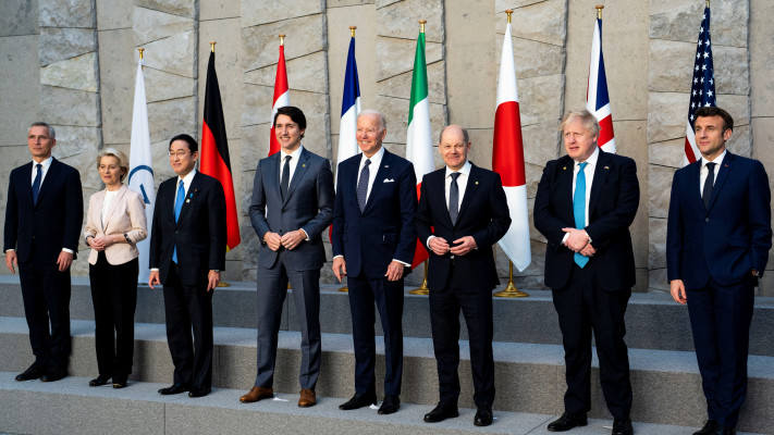 פסגת G7 (צילום: Doug Mills/Pool via REUTERS)