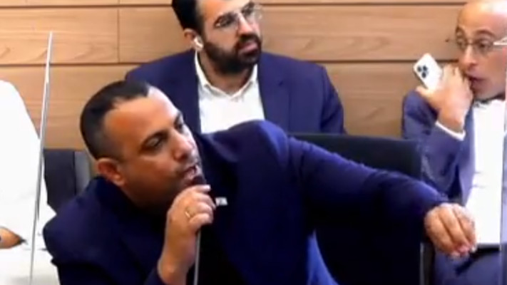 ח''כ אביר קארה בוועדת הכנסת (צילום: צילום מסך מערוץ הכנסת)