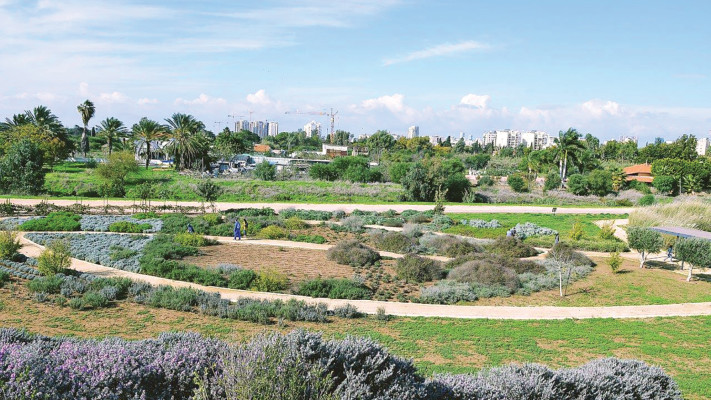 גינת התבלינים במתחם חוות שלם בפארק אריאל שרון