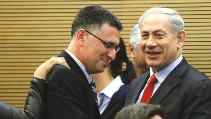 נתניהו וגדעון סער