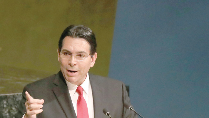 עומד לחזור לתפקיד. דני דנון באו''ם