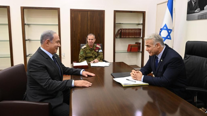בנימין נתניהו ויאיר לפיד