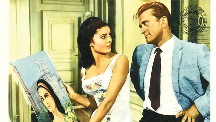 דליה לביא וקירק דאגלס  (צילום: ללא קרדיט)