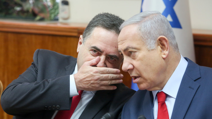 בנימין נתניהו וישראל כץ  (צילום: פול מרק ישראל סלם פלאש  90)