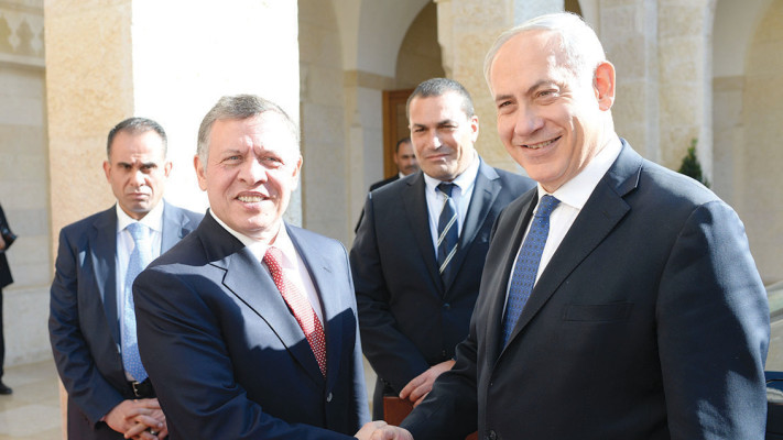 בנימין נתניהו ומלך ירדן עבדאללה