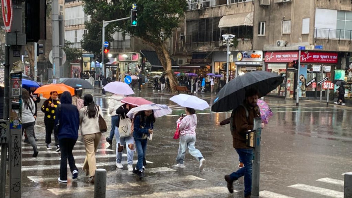 גשם בתל אביב