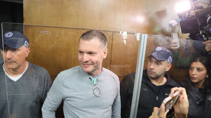 שי אביטל בבית המשפט (צילום: אבשלום ששוני)