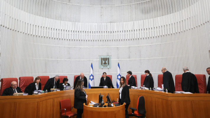 הדיון בבגץ (צילום: יונתן זינדל, פלאש 90)