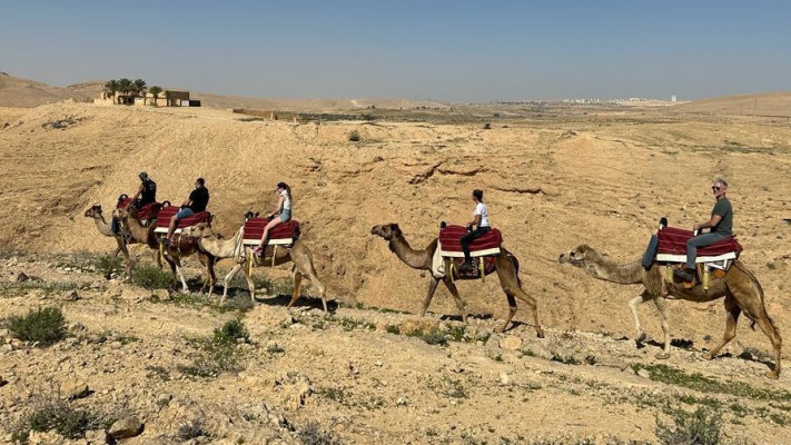 מטיילים בחניון לילה ממשית (צילום: לימור קטן פרידמן רשות הטבע והגנים)