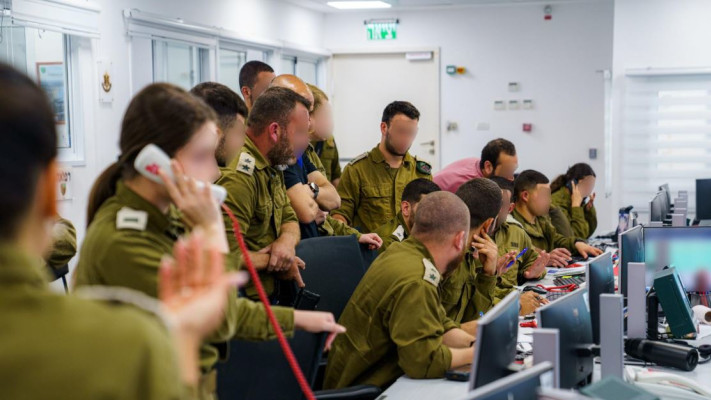 חמ''ל אוגדה 91 בזמן התקיפות הלילה בלבנון